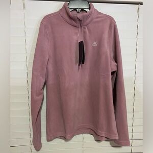 Haimont Fleece Pink Half Zip Jacket NWT